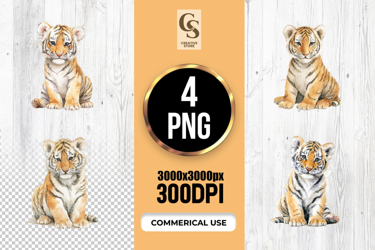 Cute Tiger Clipart Image 5
