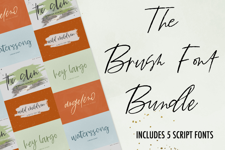 The Brush Font Bundle