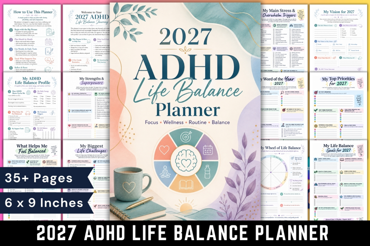 2027 ADHD Life Balance Planner