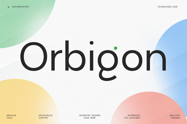 Orbigon - Geomtric Corporate Sans Serif FOnt