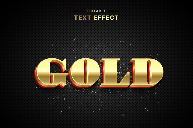 Editable Text Effect for Illustrator. Vector Graphic styles