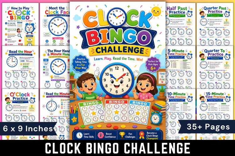 Clock Bingo Challenge example image 1