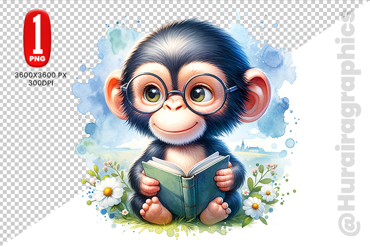 Cute Monkey Clipart Image 17