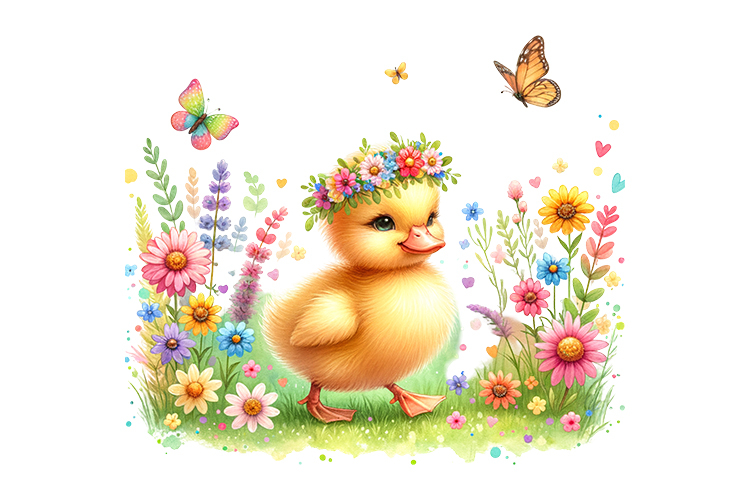 Cute Duck Clipart Image 15