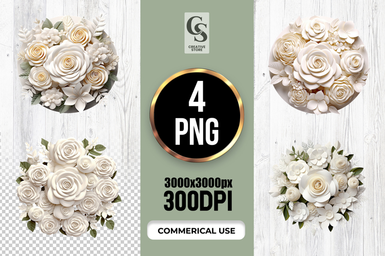 White Rose Clipart Image 17