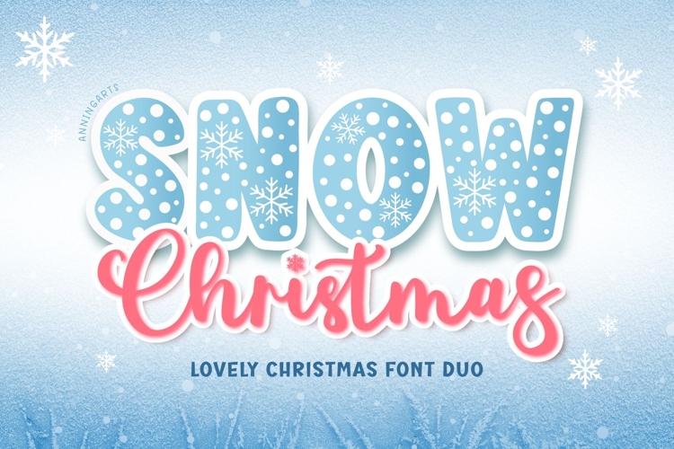 Snow Christmas Duo Font