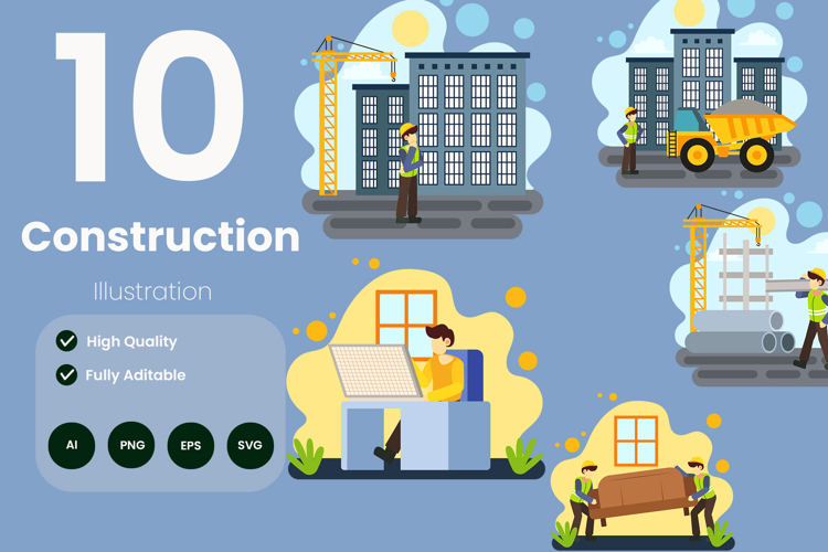Construction Illustration Pack