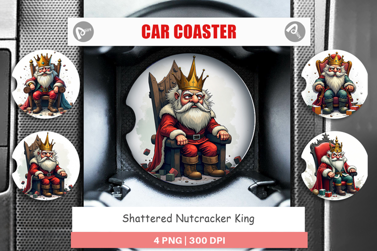 Car Coaster Shattered Nutcracker King