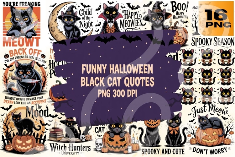 Black Cat Clipart Image 17