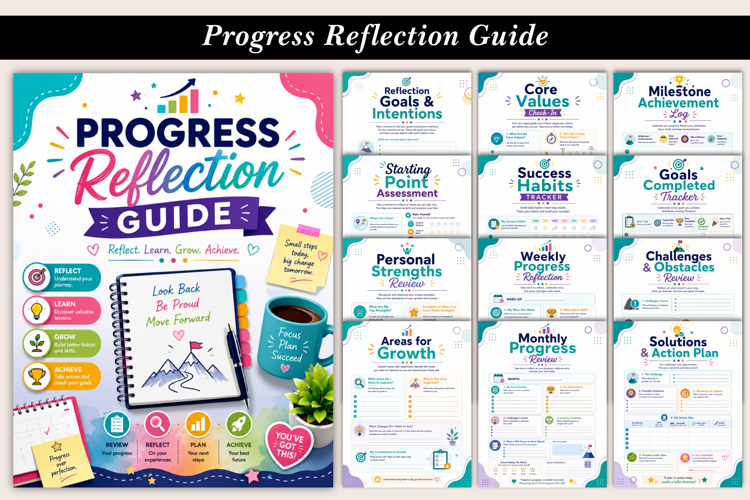 Progress Reflection Guide | Printable Self-Reflection