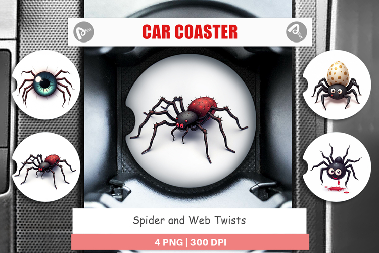 Car Coaster Spider and Web Twists