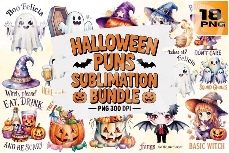 Boo-tiful Laughs Halloween Puns & Spooky Humor PNG Pack