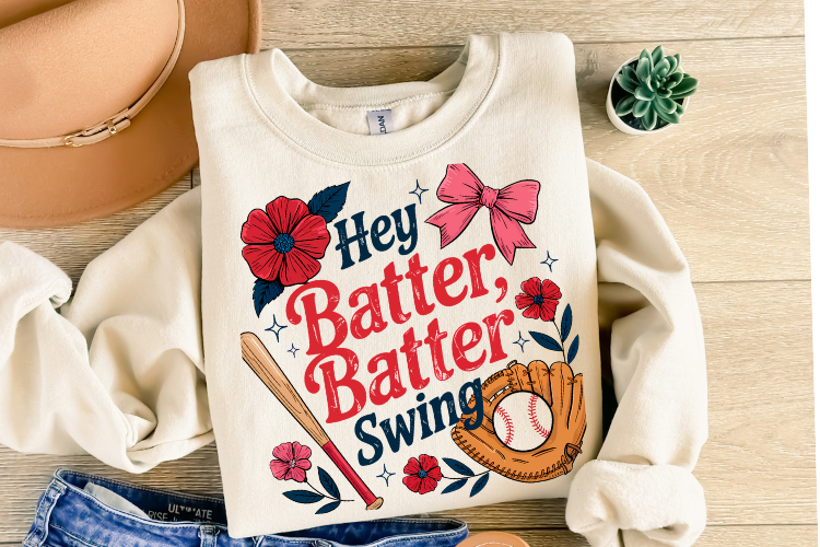 Hey Batter Swing Svg | Svg Files for Cricut | Shirt Svg