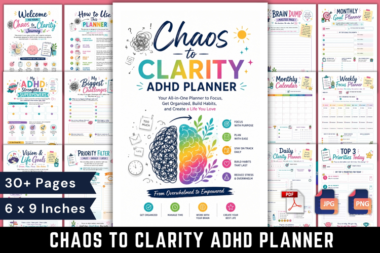 Chaos to Clarity ADHD Planner