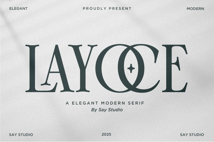 Layoce - Luxury Ligature Serif Font