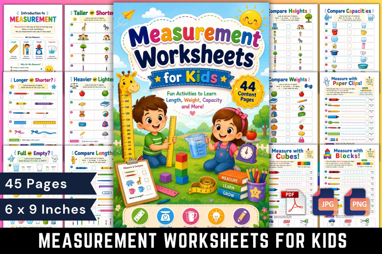 Measurement Worksheets for Kids