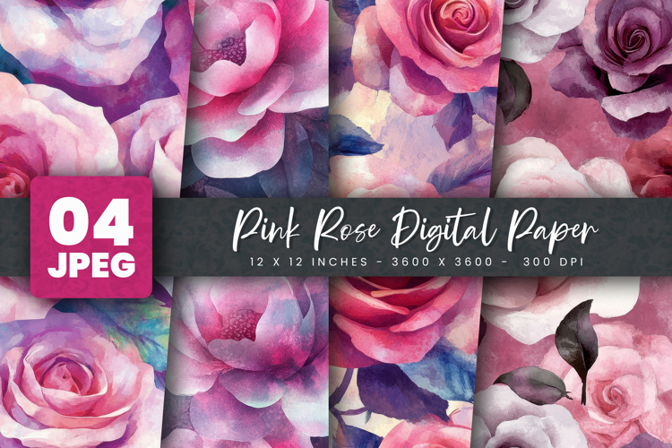 Pink Rose Clipart Image 6