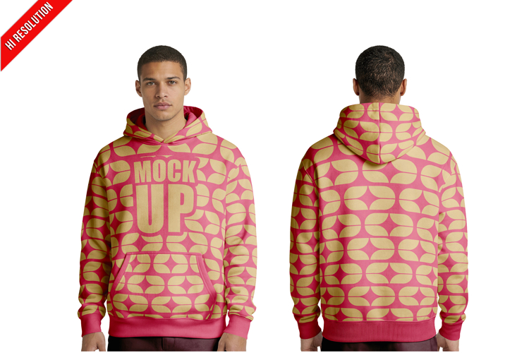 Male Hoodie Front Back