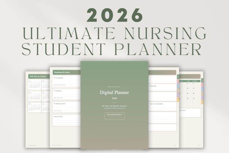 2026 Nursing Student Digital Planner