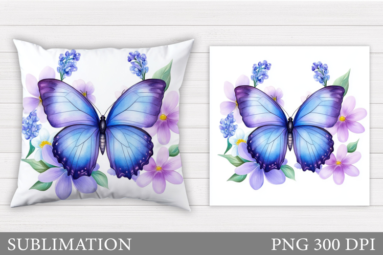 Butterfly Pillow Sublimation. Butterfly Sublimation