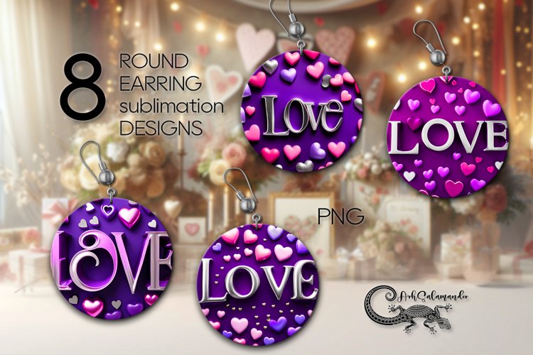 Earring Sublimation Designs Image 4