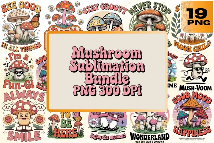 Mushroom Graphic Image 6