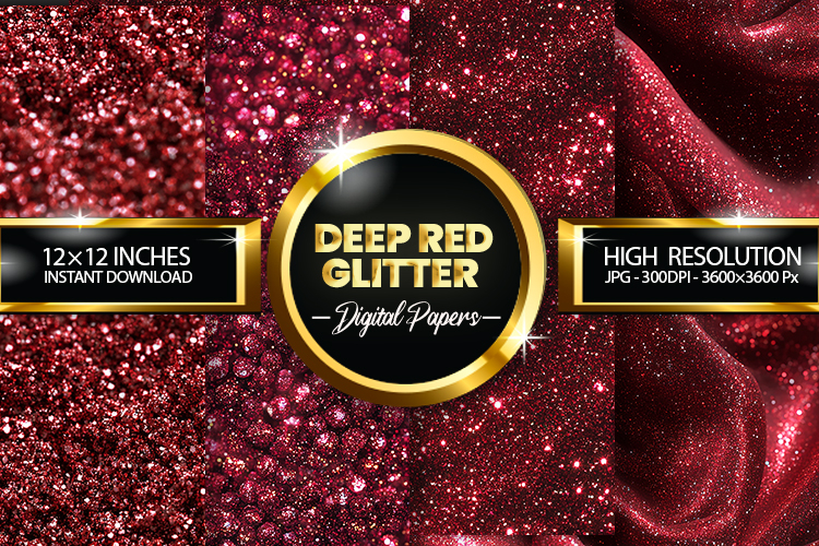 Red Glitter Background Image 18