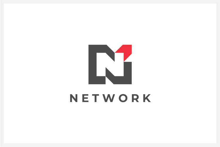 Network Letter N Logo Design Vector Template