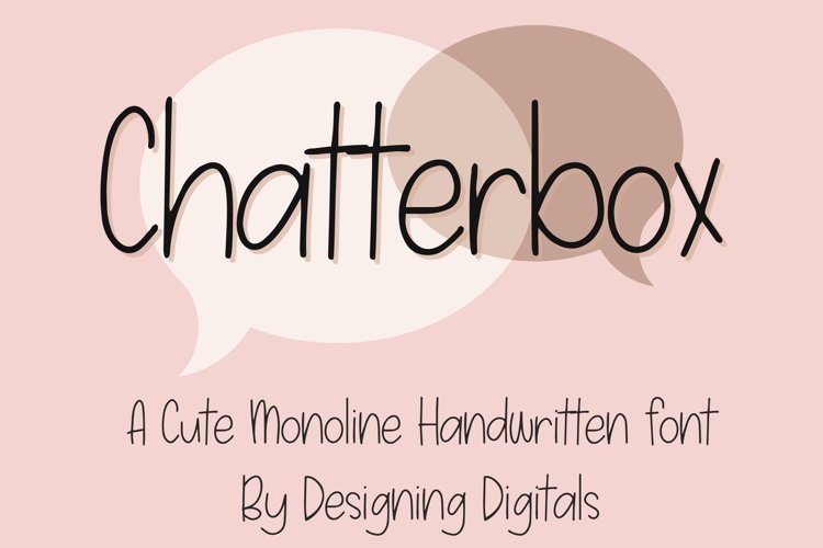 Chatterbox - Cute Handwritten Font
