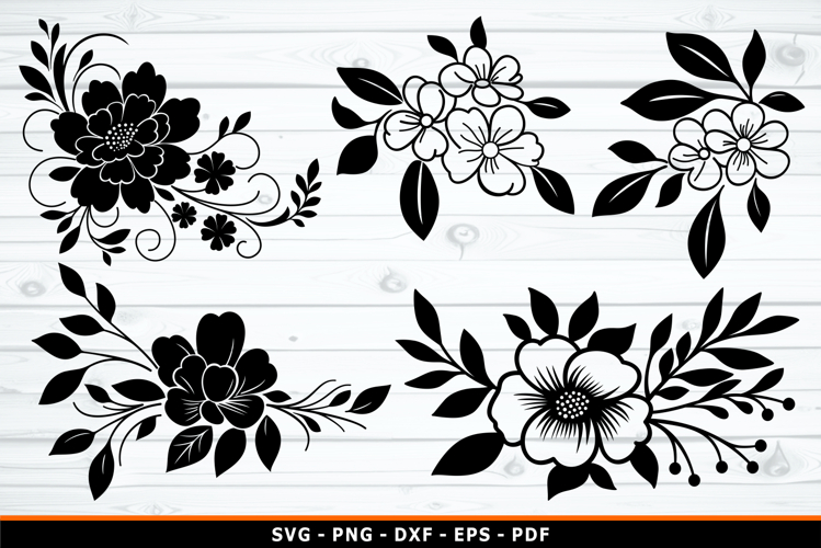 Floral SVG, Flower SVG, Wedding Flowers Decoration SVG