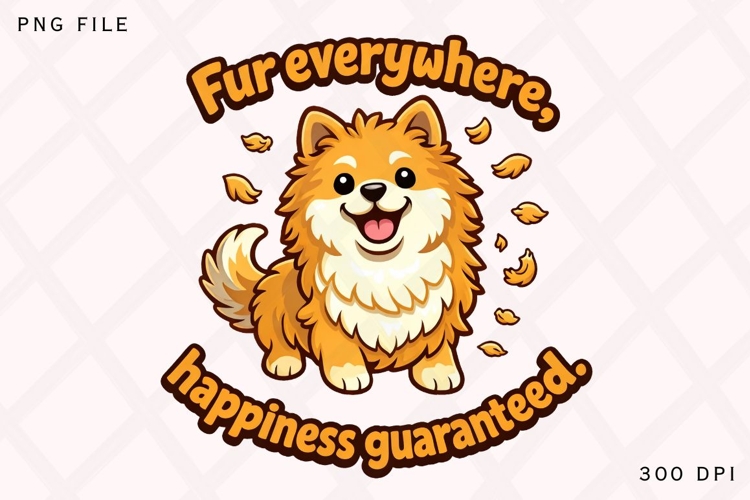 Fur Everywhere Happiness Guaranteed Cute Dog Lover Shirt