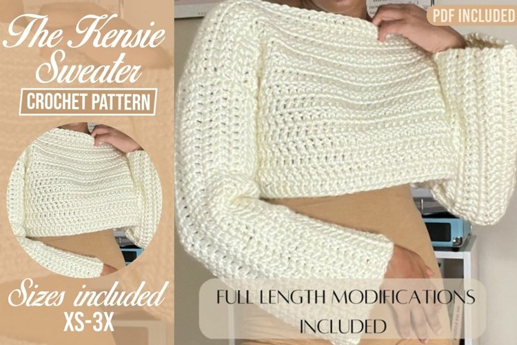 The Kensie Sweater Crochet Pattern