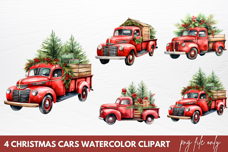 Christmas Watercolor Clipart