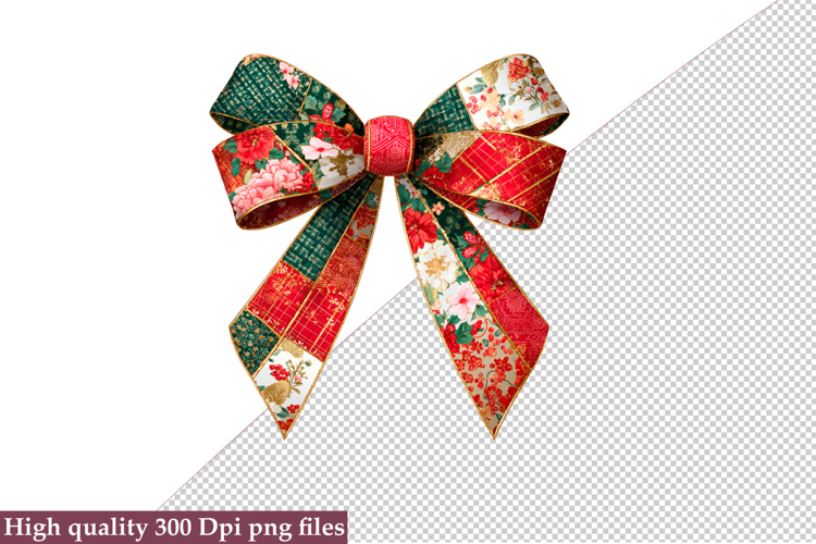 Christmas Bow Clipart Image 16