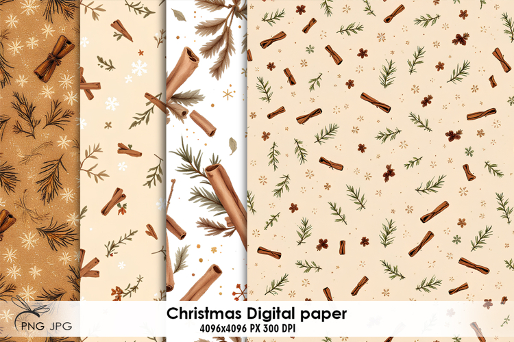 Christmas digital paper, background clipart