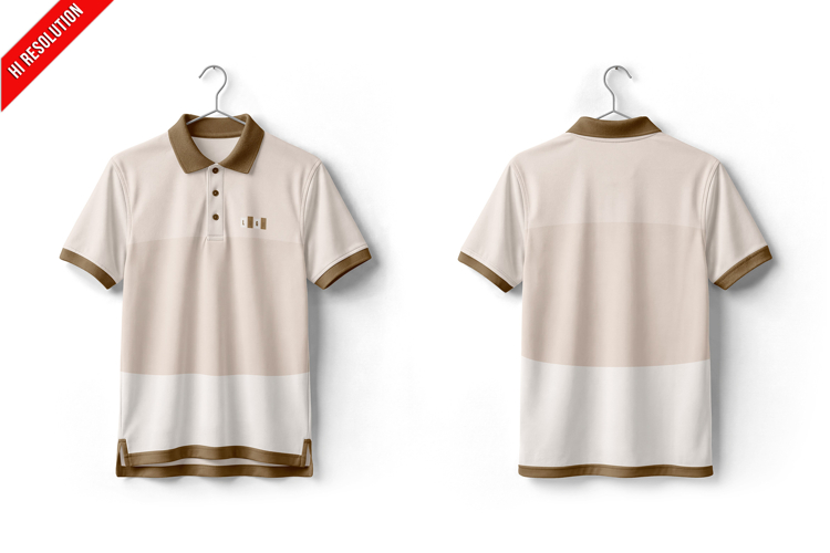 Polo T-shirt Hanger Mockup example image 1