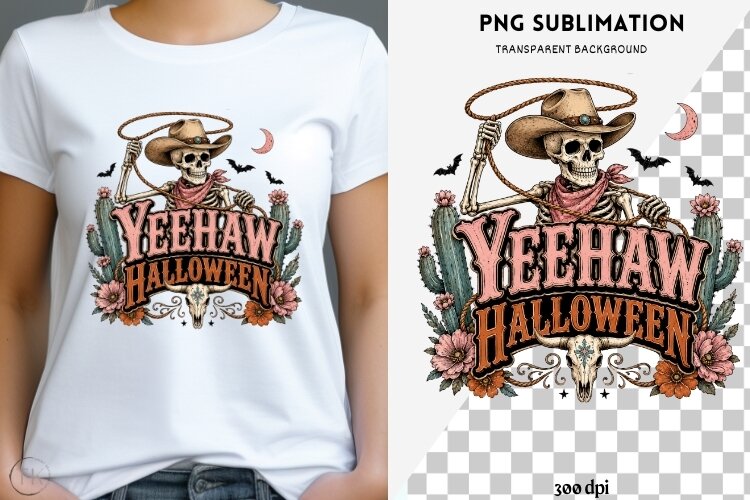 Western gothic halloween png design for T-shirts example image 1