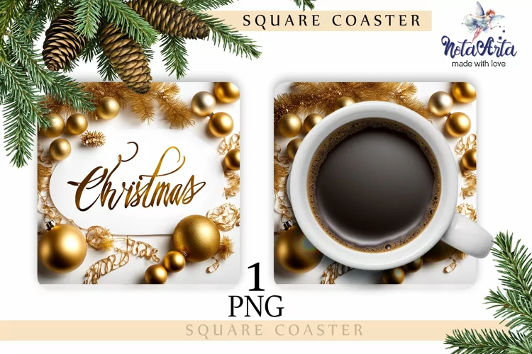 Christmas Coasters| PNG Christmas