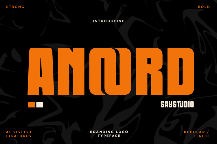Anoord - Bold Condensed Ligature Sans Font