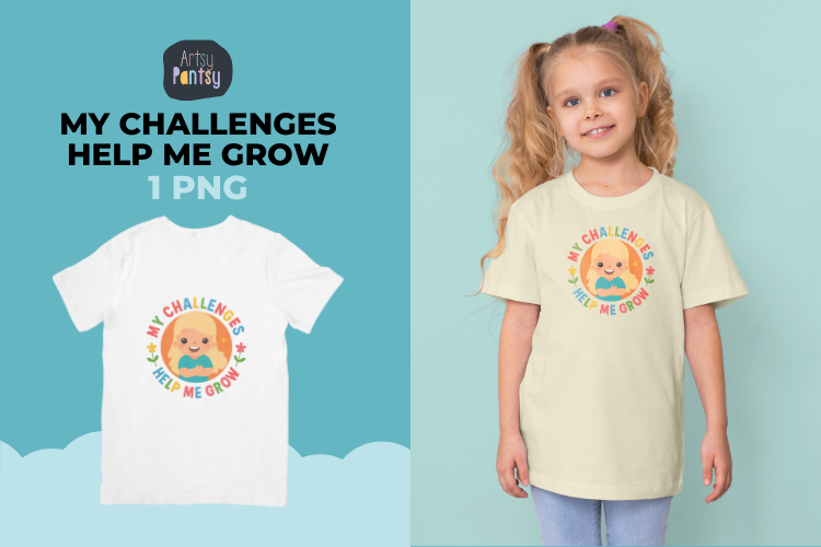 My Challenges Help Me Grow | Faith Affirmation Clipart