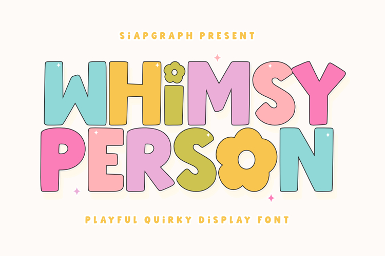 Whimsy Person - Playful Quirky Font