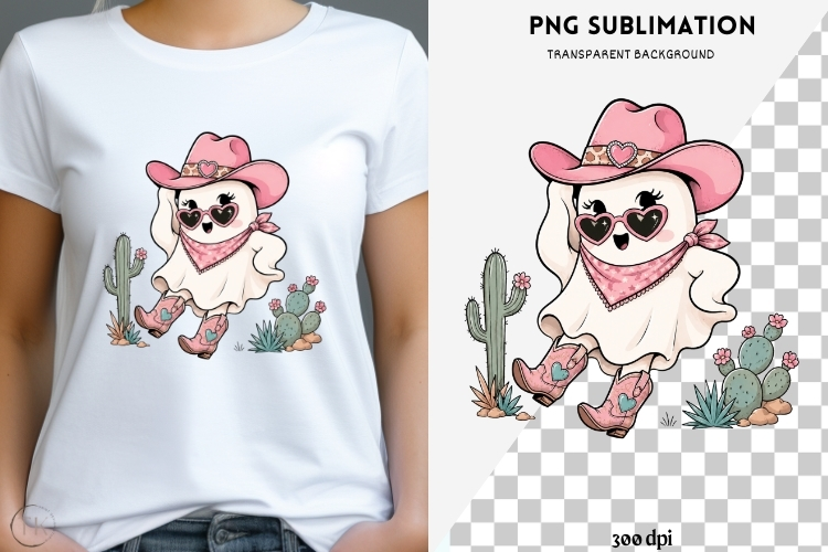 Western gothic halloween png design for T-shirts