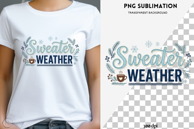 Winter phrases png design for T-shirts