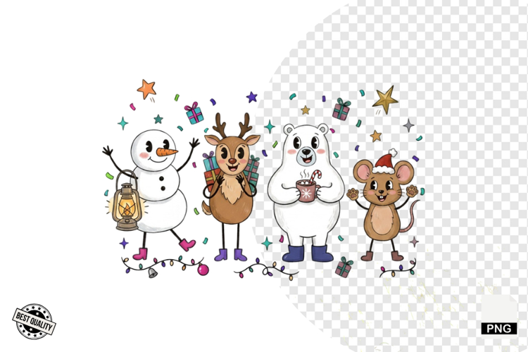 Cartoonish Christmas Clipart
