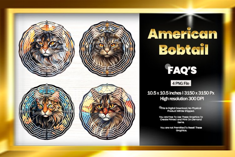 American Bobtail Wind Spinner Sublimation - 04 Variations example image 1