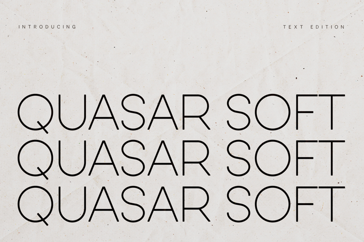 Quasar Soft Ultra Light Rounded Sans Serif Typeface