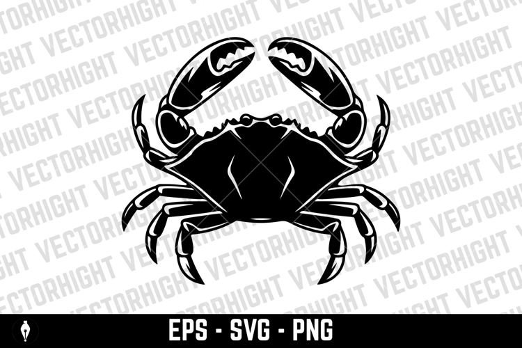 Crab illustrations in vector. Design elements