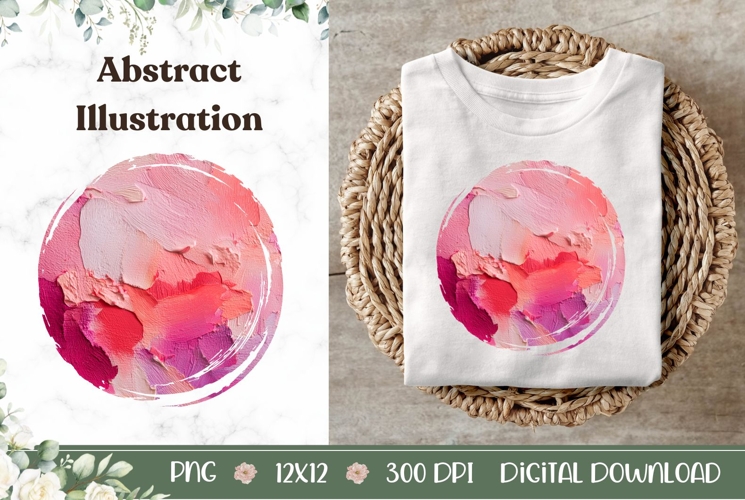 Pink Illustration, Abstract PNG, Abstract Illustration