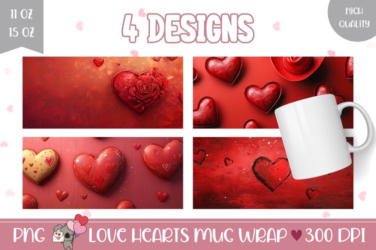 Red Hearts Png Image 7