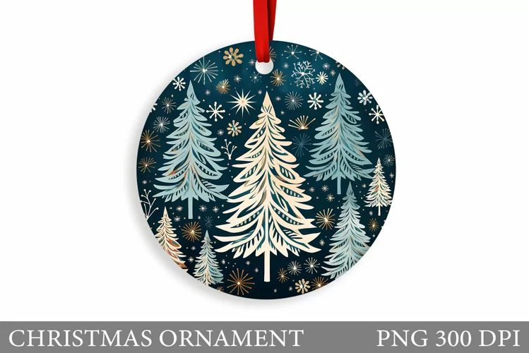 Christmas Tree Ornament Sublimation. Christmas Ornament